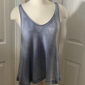 Free People Blue Ash Flowy Tank NWT Size Small